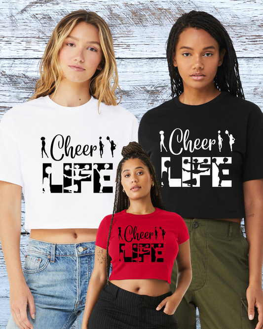 Bella Canvas Cheer Life Crop Top